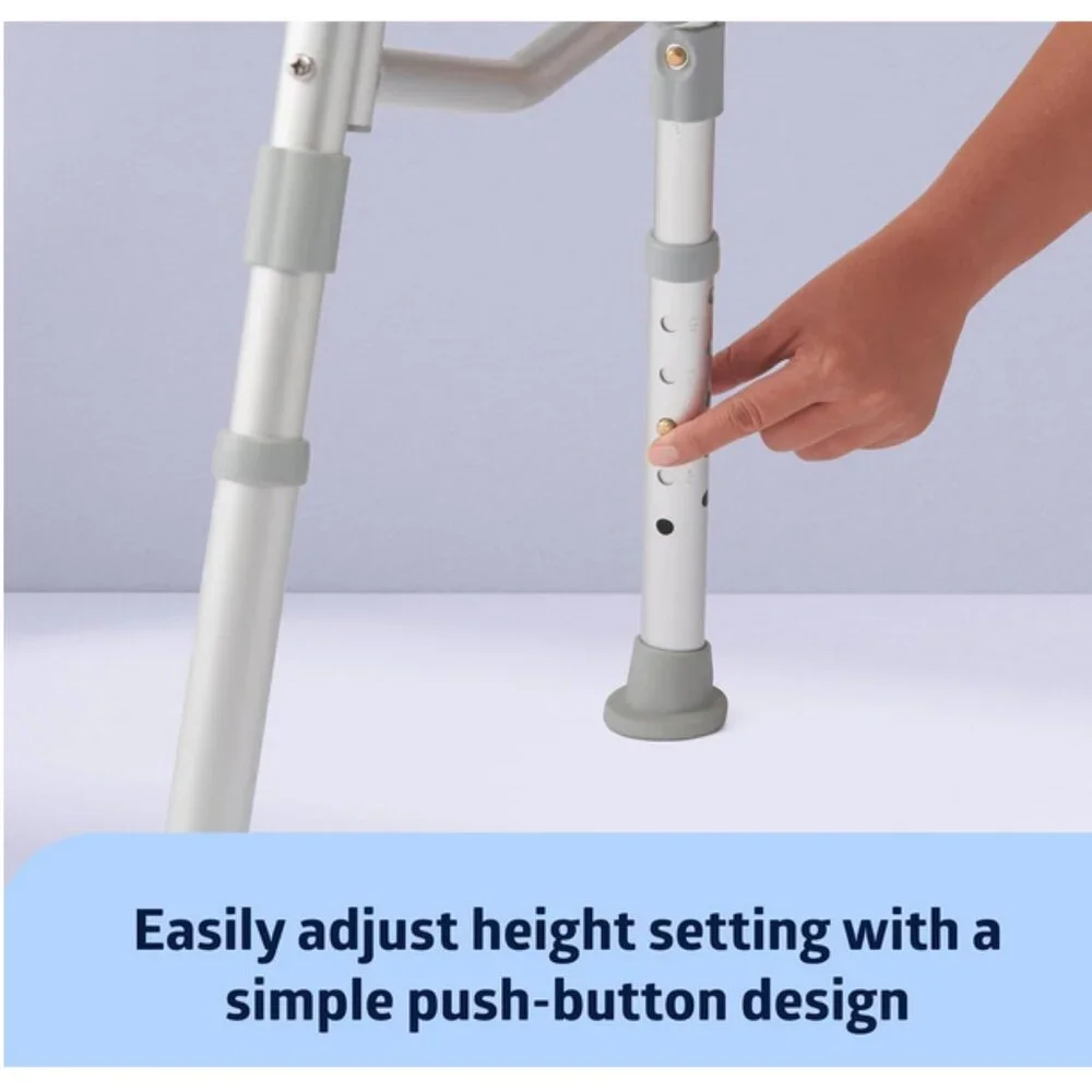 Medline Adjustable Transfer Bench for Bathtubs and Shower Slip-Resistant, 400 lb - Picture 4 of 9